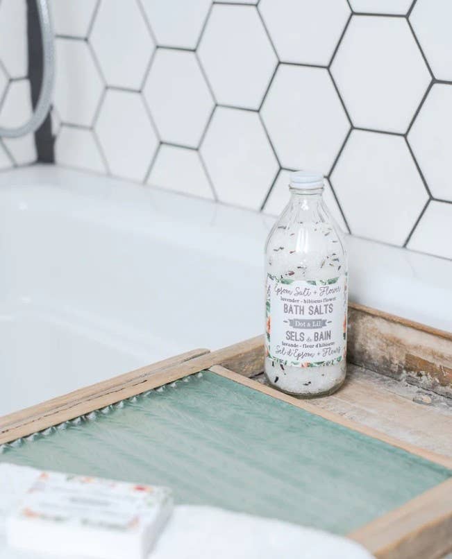 Dot & Lil - Wholesale Bath Salts - Lavender & Hibiscus Bath Salt1