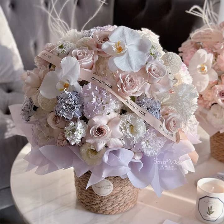Elegant Design Supply - Wholesale Basket - Grass Woven Flower Basket / Bucket