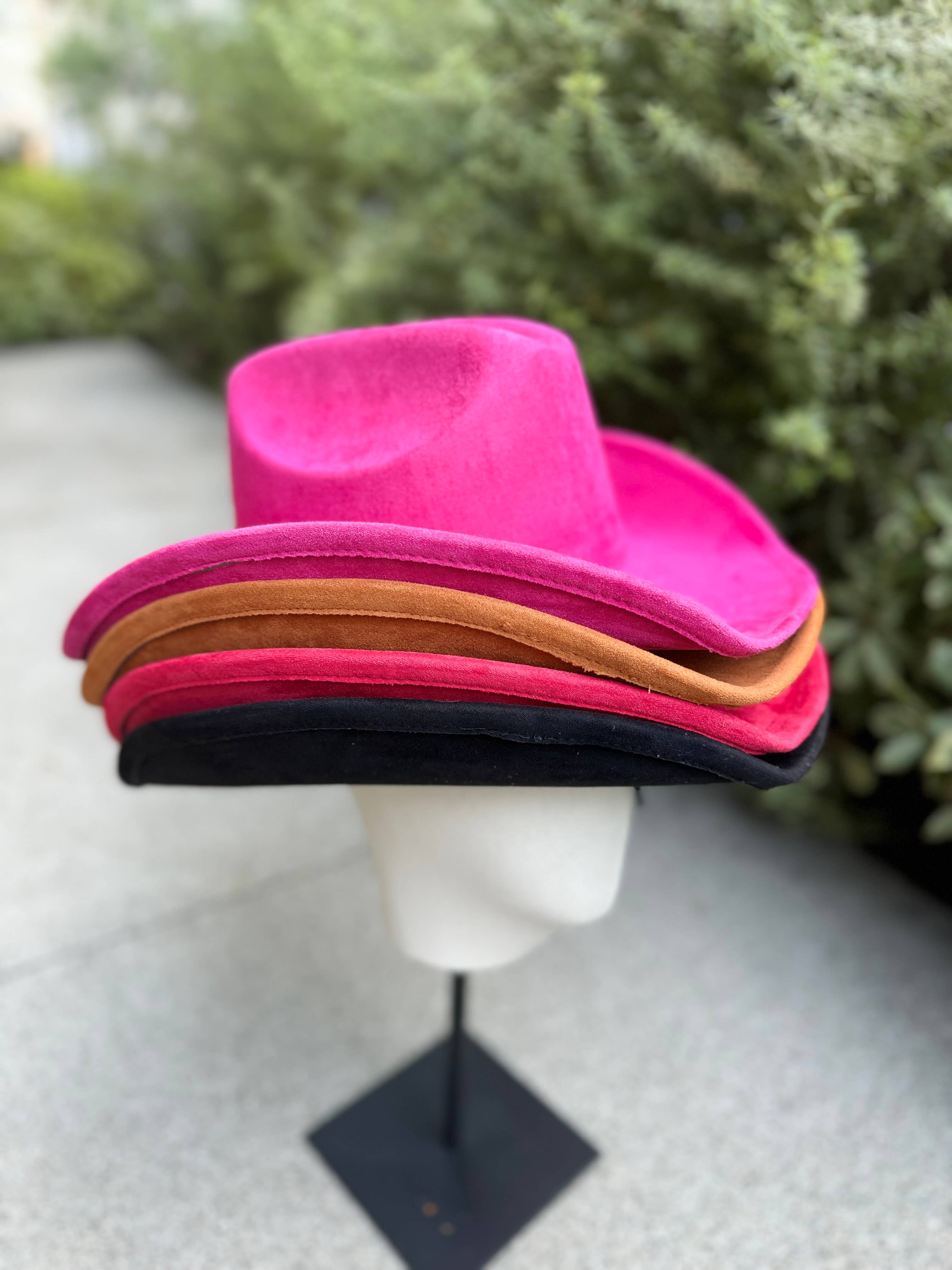 Love and Thyme – wholesale Cowboy Hat – Women’s – Best Seller! VEGAN SUEDE  COWBOY HAT12