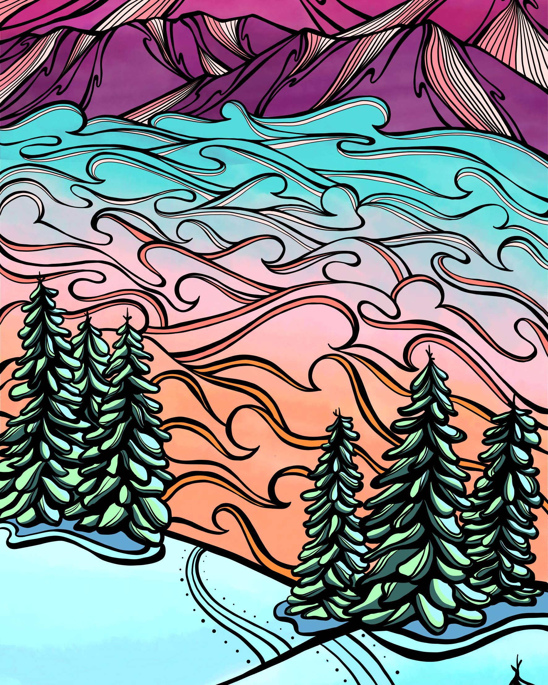 Kylee Firlit Creative - Wholesale Art Print - Cotton Candy Turns Art Print2