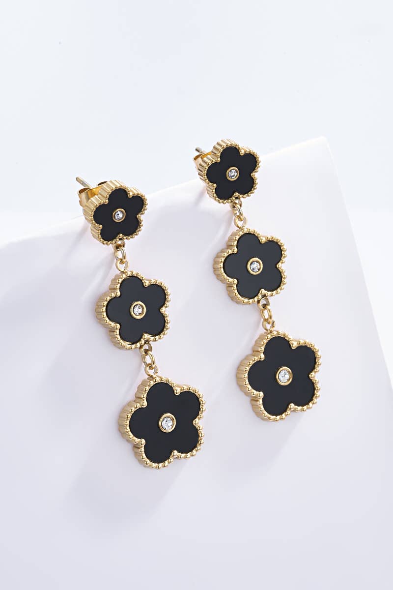 BYREN | ÉLINE L'ATELIER - Vente Boucles d'oreilles pendantes - Boucles d'oreilles en acier inoxydable 124AQ2292