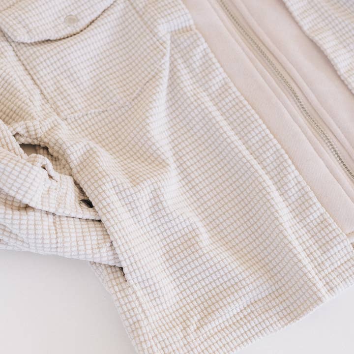 HAHA MAMA Clothing - Wholesale Jacket - Kids - Textured Khaki Jacket - Child2