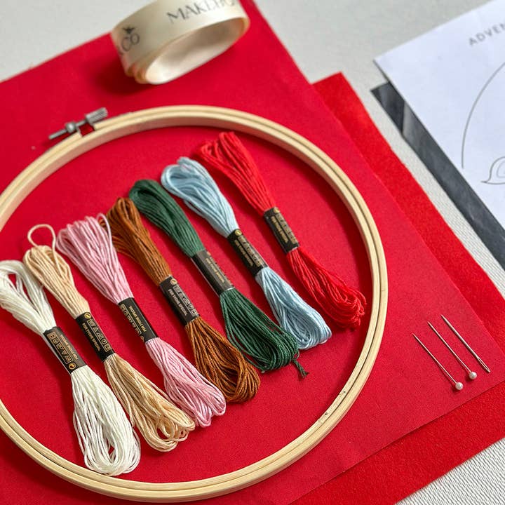 MakeBox & CO - Wholesale Embroidery/Cross Stitch Supplies - 24 Days of Advent Embroidery