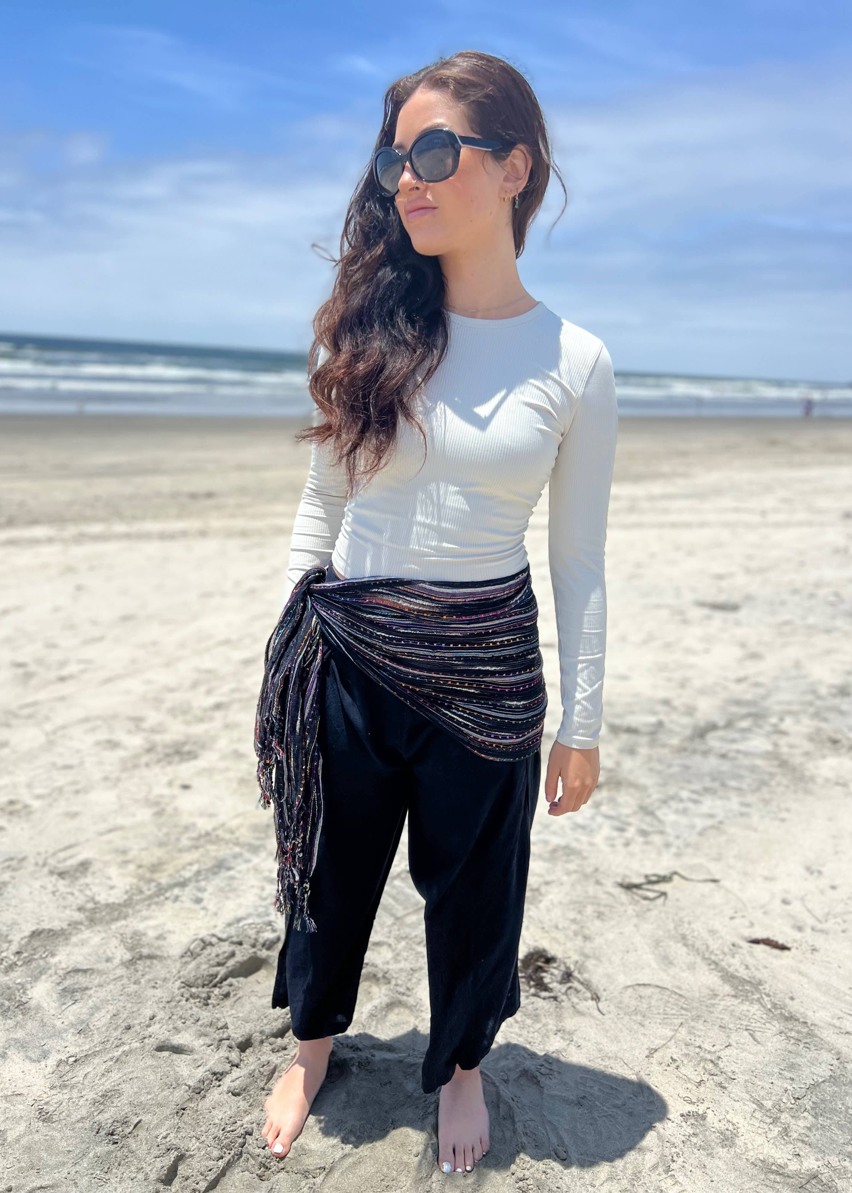 Humble Hilo – wholesale Scarf – Women's – Humble Hilo Multicolored Thread Artisan Scarf80