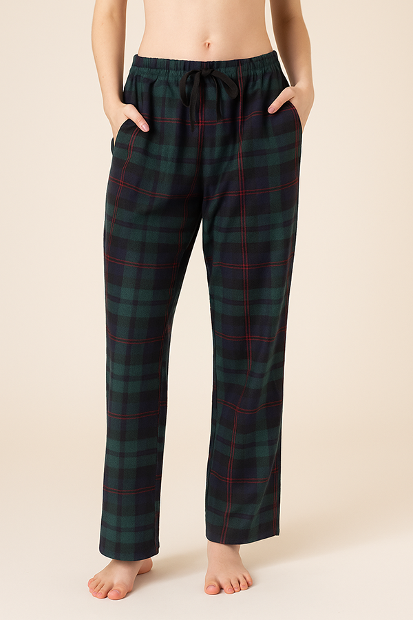 Best Underwear Line - Wholesale Pants - Women's - Youmita Winter Wear for Women Lady Plaid Fleece Pants2