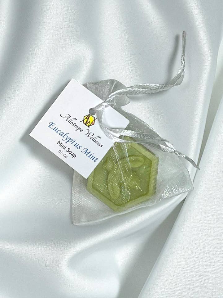 Eucalyptus Mint Soap Mini for wholesale by Allotrope Wellness, Inc.