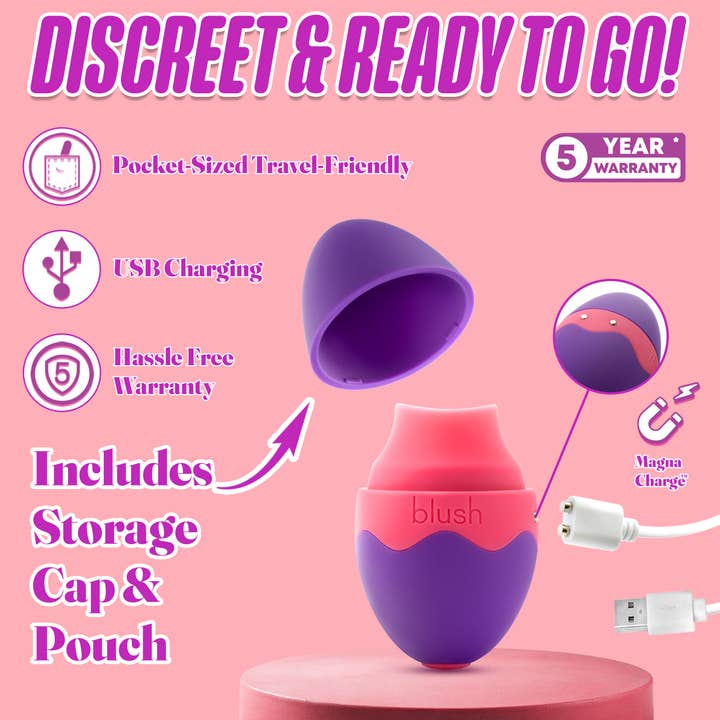 Blush - Wholesale Sex Toy - Aria by Blush - Flutter Tongue Vibrator