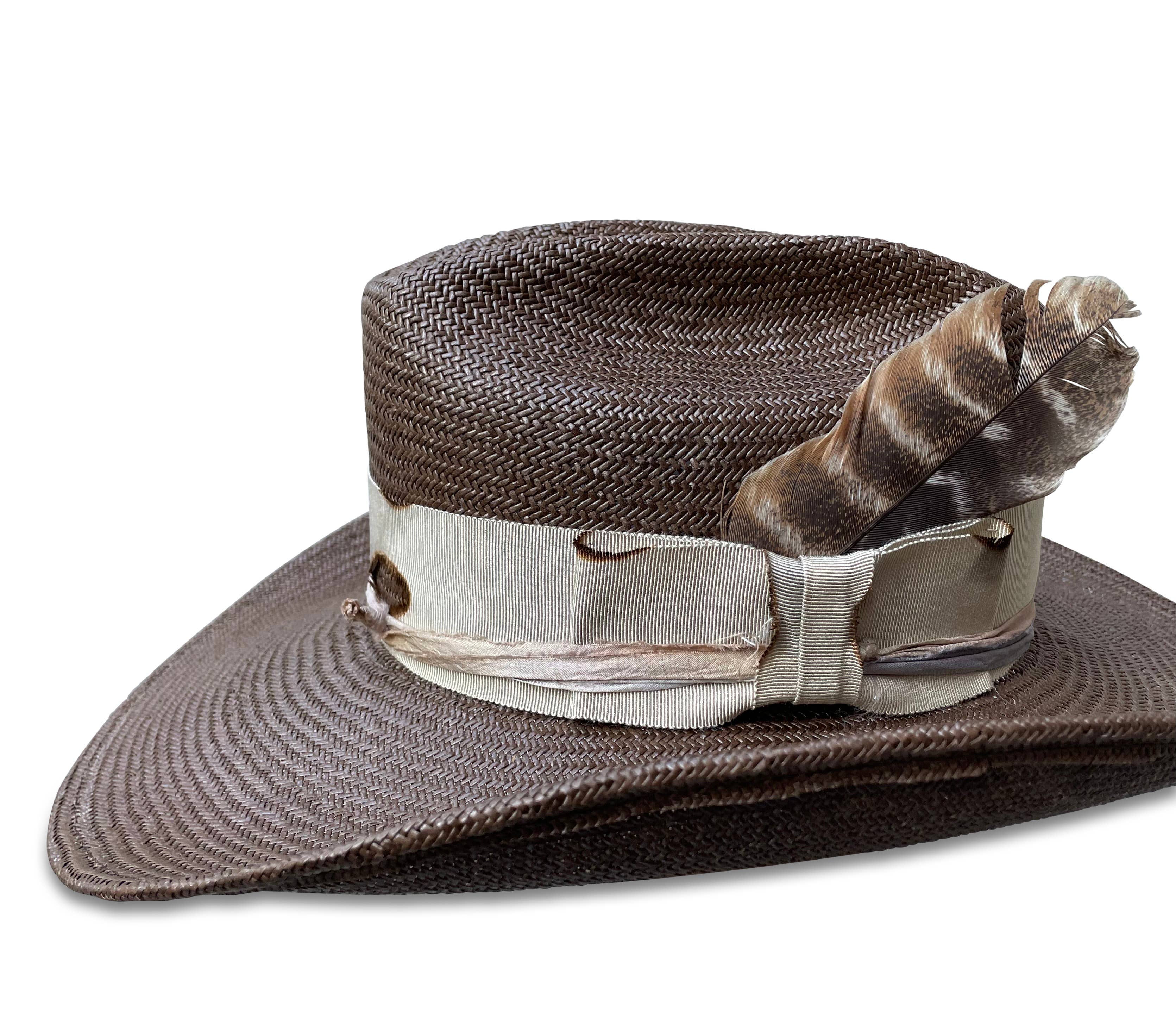 Cha Cha's House of Ill Repute - Wholesale Cowboy Hat - Women's - La Petite Chatte - Straw Cowboy Hat7