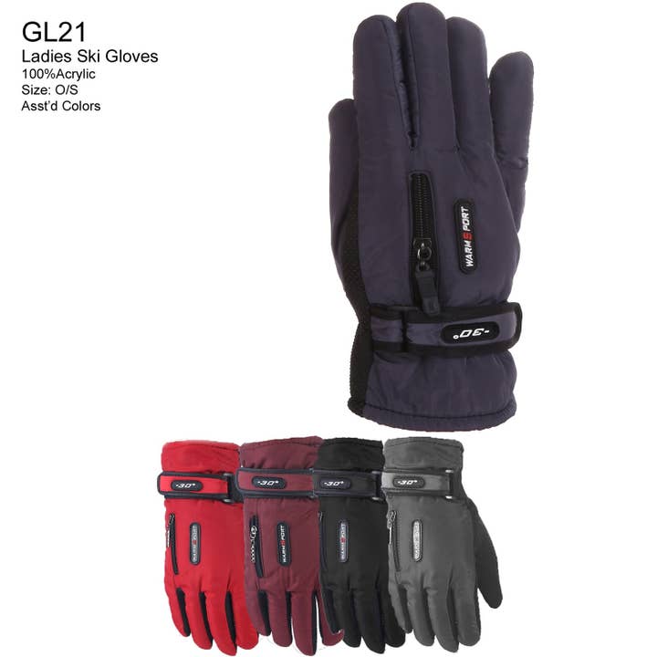 GL21 - Guanti da donna One Dozen per la vendita all'ingrosso da parte di Jasper Trading LLC