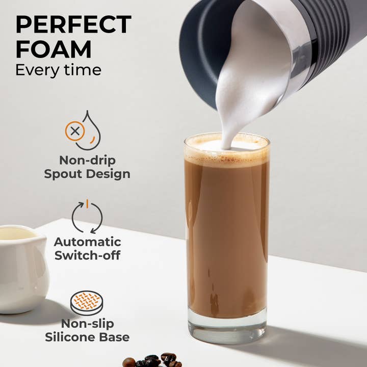 Kaffe - Wholesale Kitchen Appliance - Kaffe Pour-in Base Milk Frother w/ Silicone Base2