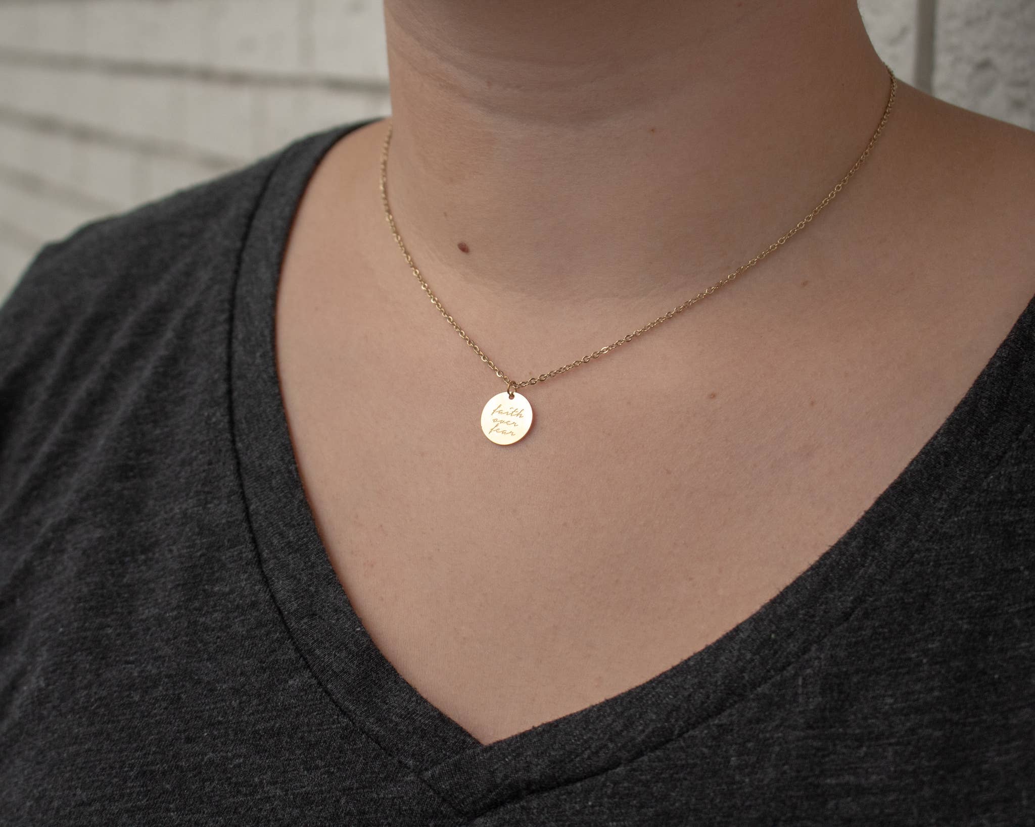 The Vintage Sparrow - Wholesale Pendant/Charm Necklace - Faith Pendant3