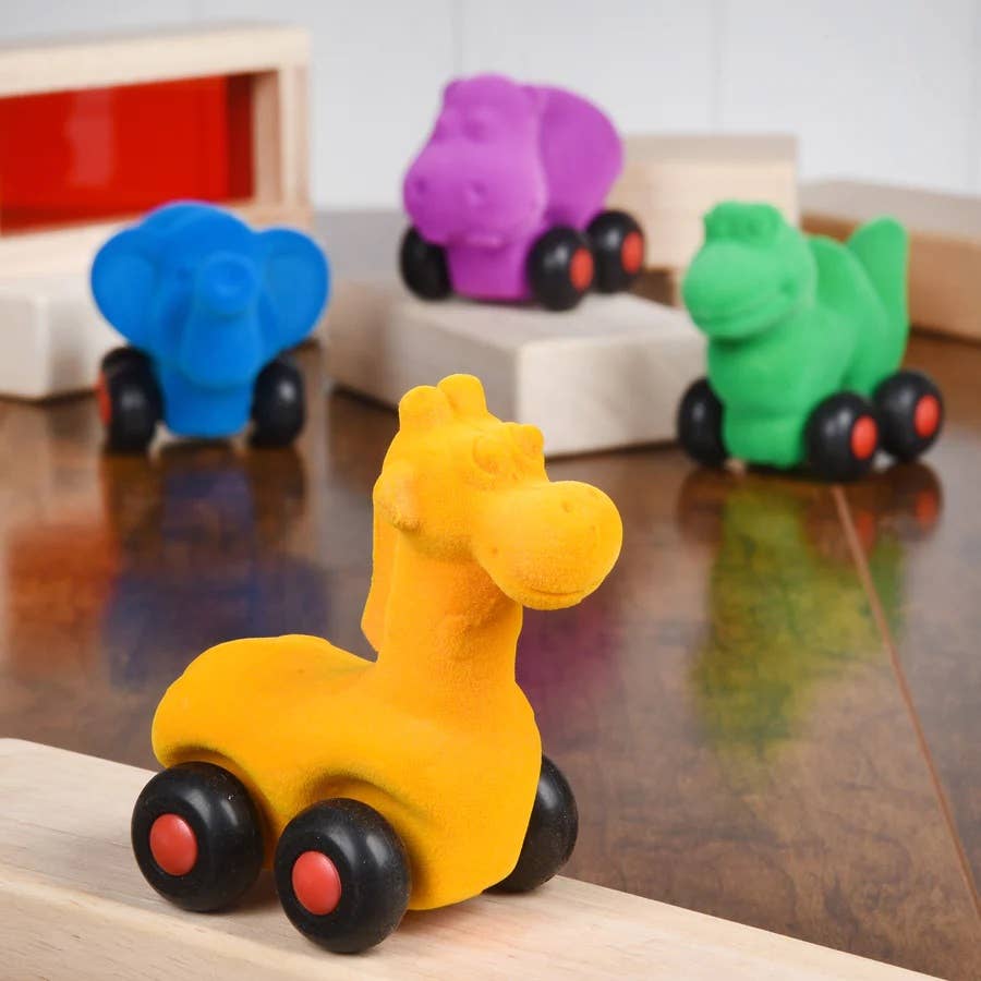 Rubbabu - Wholesale Toy Set - Kids - Micro Aniwheelies Assortment (set of 8)1