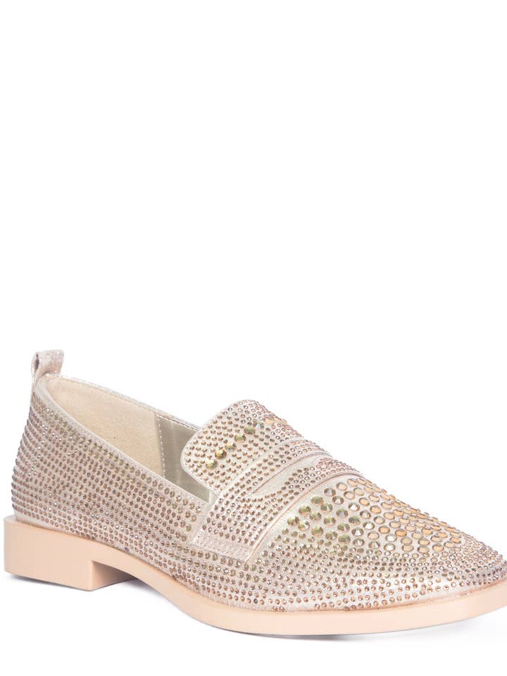 Scarpa Penny | Mocassino con Strass e Stampa Leopardo Lauren Lorraine per la vendita all'ingrosso da parte di Lauren Lorraine