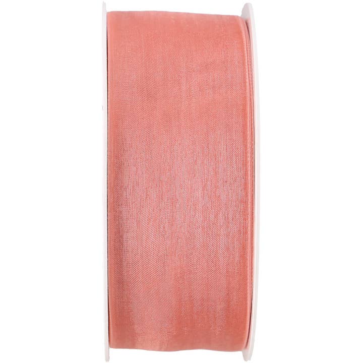 Organza Beauty, Mit Webkante, B40mm, L50m, Lachs für den Großhandel von Vosteen