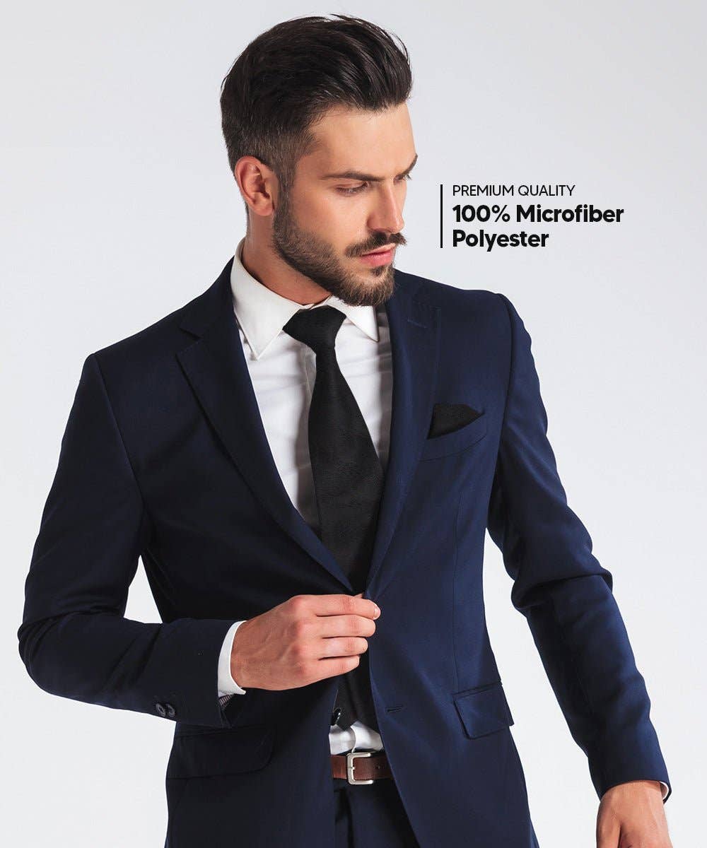 Dubal Brothers - Wholesale Stropdas - Heren - Effen Paisley Stropdas & Pochet (Multipacks) van Vittorio Farina37