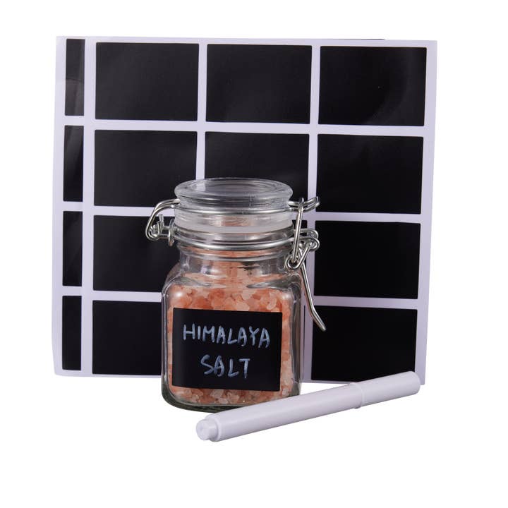 Oak & Steel - Wholesale Jar - 12 Mini Clip Top Spice Jars Glass Canister Containers7