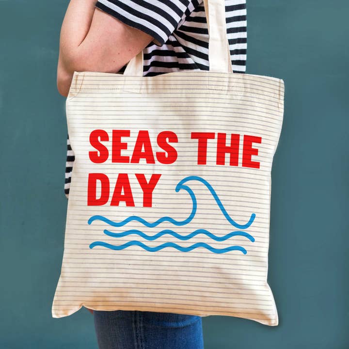 'Seas The Day' Tote Bag for wholesale by Of Life & Lemons