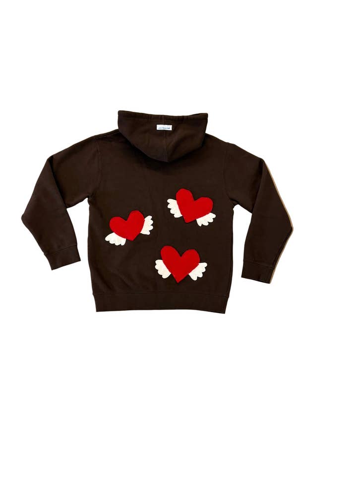 one-of-a-kind heart patchwork sweatshirt for wholesale by Em's Threads