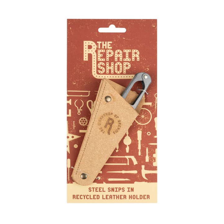 Sting in the Tail Ltd – wholesale Garden tool – Repair Shop Snips in Recycled Leather Pouch0