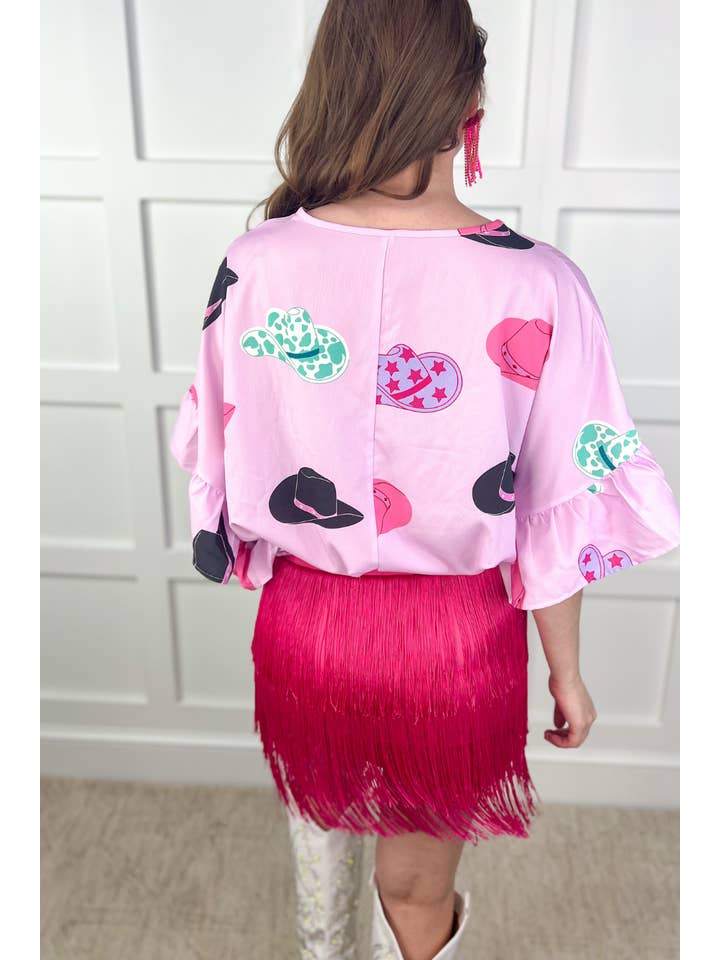 Pink Signature Moves Fringe Skort for wholesale on Faire11