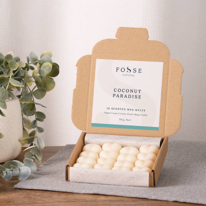 Coconut Paradise Wax Melts - 16 stk for engroshandel hos Fosse Living