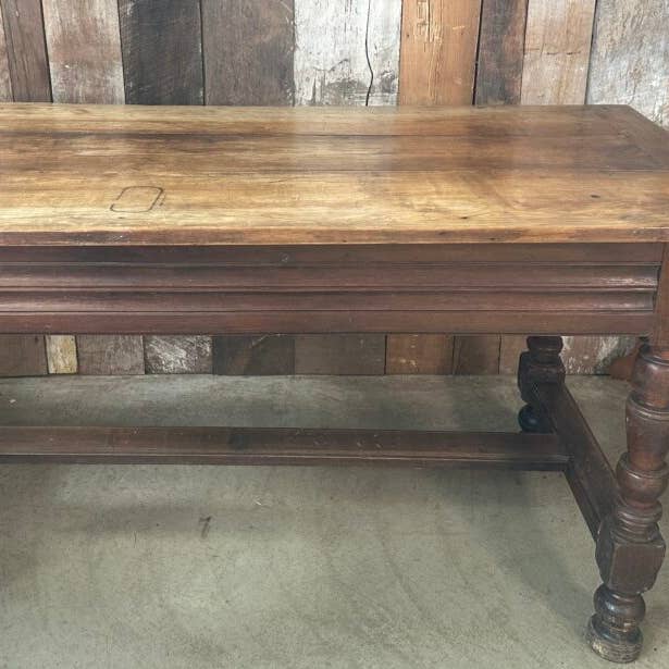 Antique French Chestnut Refectory Dining Table, C 1800. L166 for wholesale by belvoir