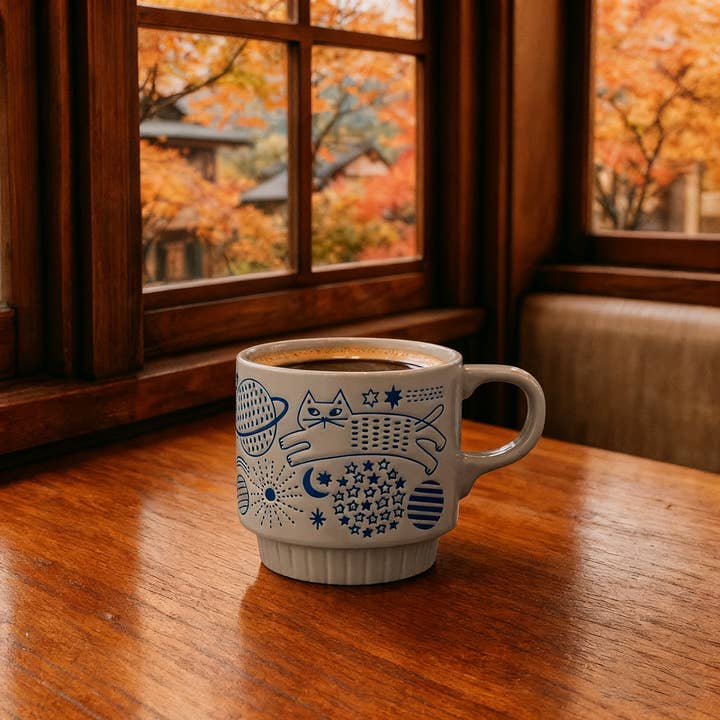 Decole ceramic mug with cat walking patterns and other Purchase Wholesale objets déco. Free Returns & Net 60 Terms on Faire trending on Faire.