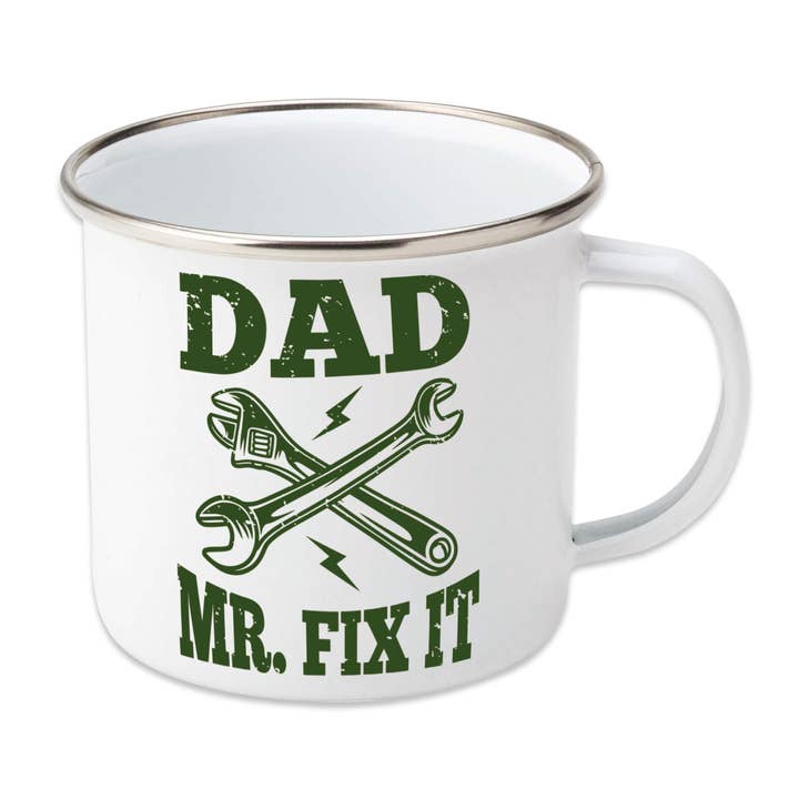 Robert Frederick Ltd - Wholesale Coffee Mug - Dad Mr Fix it Enamel Mug