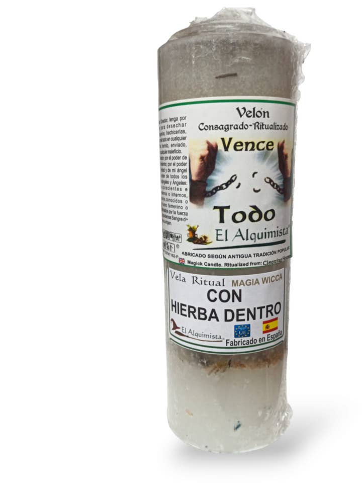 VELON WITH HERBS AND OIL INSIDE WINS WITH EVERYTHING 17cm for wholesale by El Alquimista