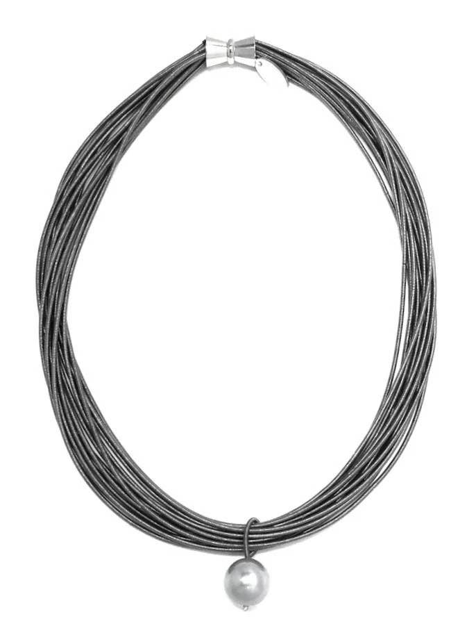 505 - Skiffer Pianowire med Silver MOP Pearl Drop för wholesale av Sea Lily