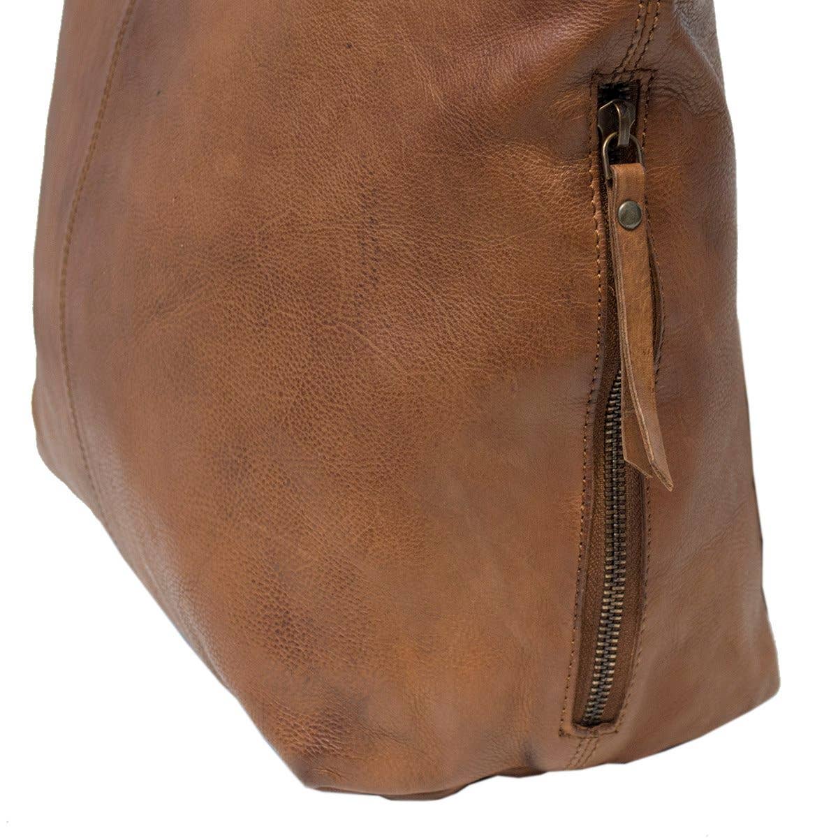 Arrigo - Wholesale Shoulder Bag - Women's - Arrigo Shoulder Bag Crossbody Bag Brown Washed Leather7