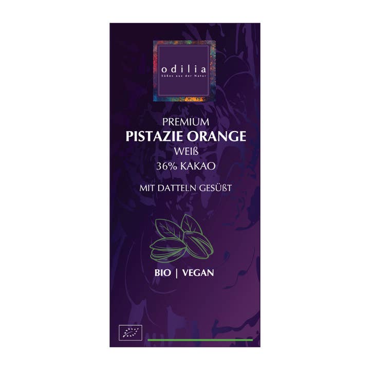 Premium Pistachio Orang Chocolate (70 gr) for wholesale by odilia