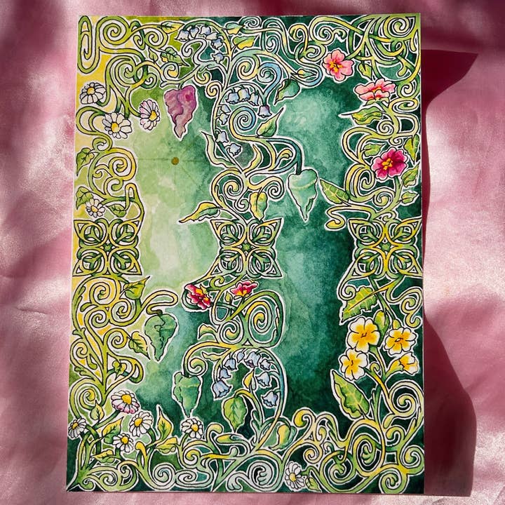 Cocoon Pillars A5 Watercolour Butterfly Print for wholesale by Bellis Art Studios