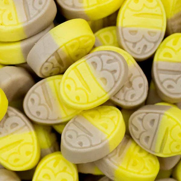 Showcase - Wholesale Gummy - BUBS Godis: Banana Toffee Goody Ovals (3.17oz) Swedish Candy