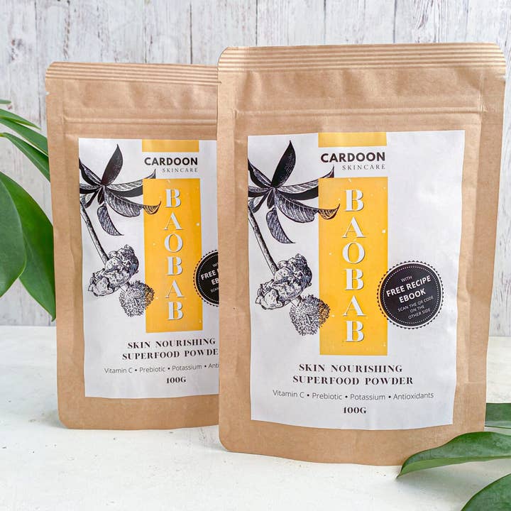 Baobab hudnærende superfoodpulver for engroshandel hos Cardoon Skincare