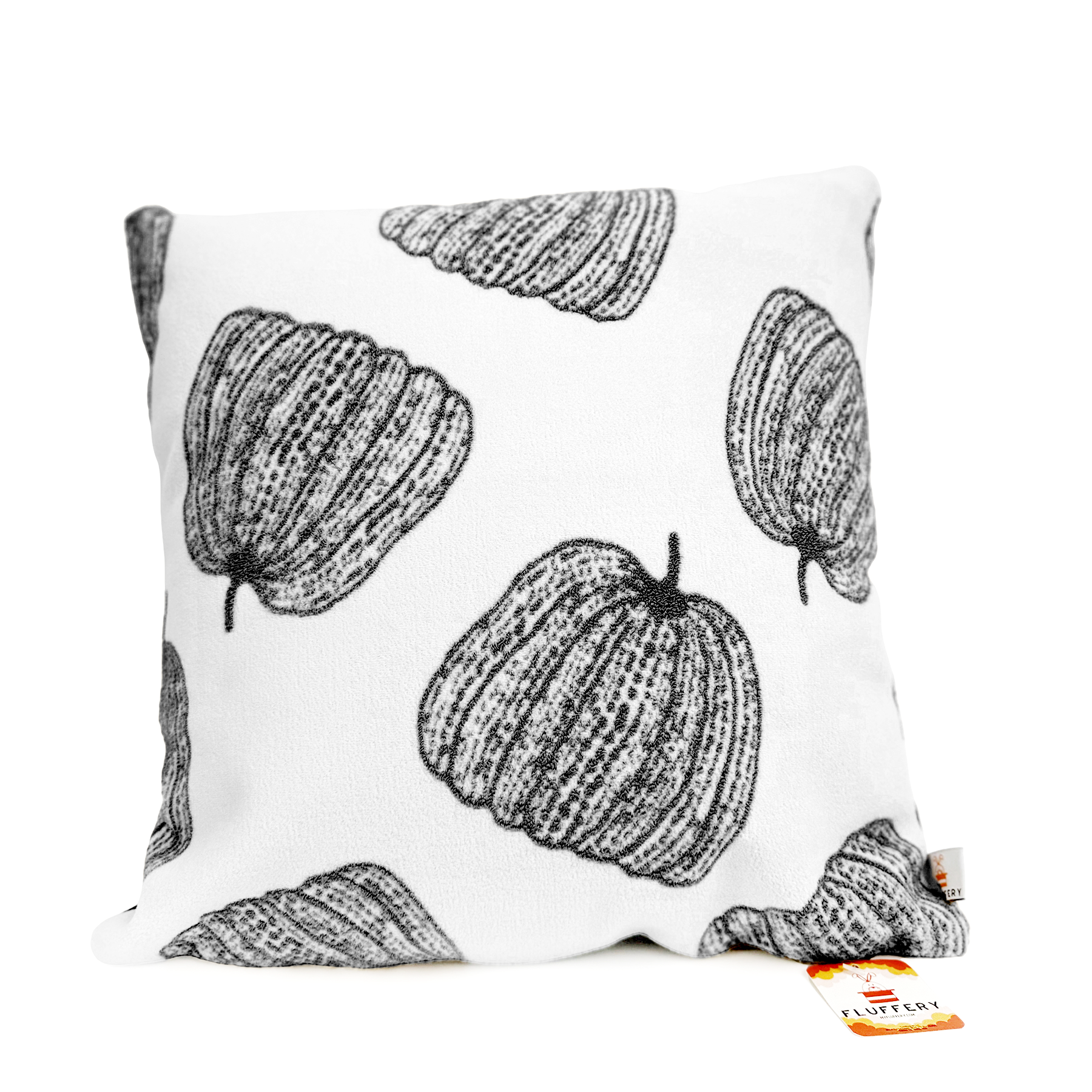 FLUFFERY - Vente Coussin décoratif - Coussin décoratif de vacances en forme de citrouille, noir (45 cm x 45 cm)3