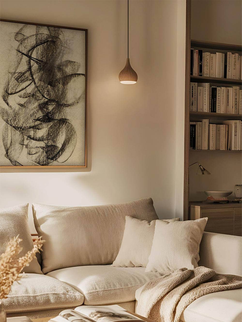 Modern Antique Prints - Wholesale Art Print - Vibrations in Sepia – Abstract Wabi-Sabi Art Print1