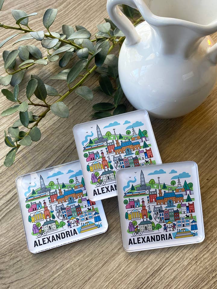 Alexandria, Virginia Magnet for wholesale by Flourish Creative