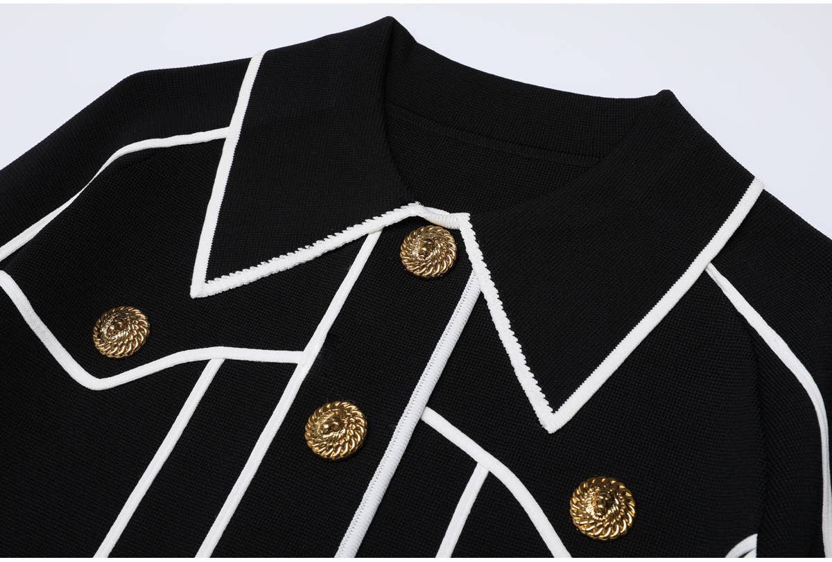 Productseeker – wholesale Top & pants set (NOT Loungewear) – Women's – SET276Y Striped Knit Cardigan Jacket and Casual Pants Set6