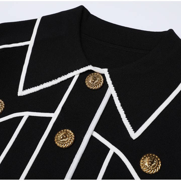 Productseeker – wholesale Top & pants set (NOT Loungewear) – Women's – SET276Y Striped Knit Cardigan Jacket and Casual Pants Set6