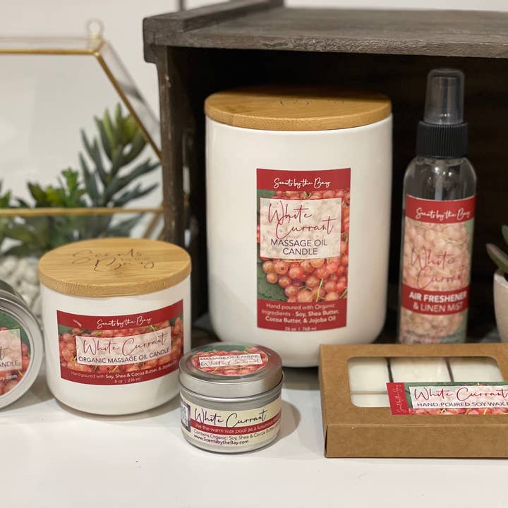 Scents by the Bay - Wholesale Jar/Filled Candle - 8 oz Reusable Ceramic: Organic Massage Oil Candle9