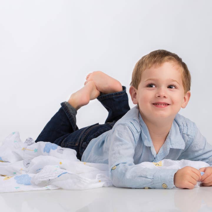 Lulujo Baby - Wholesale Swaddle - Baby - Muslin Swaddle Blanket – Dreamland (47" x 47") 6