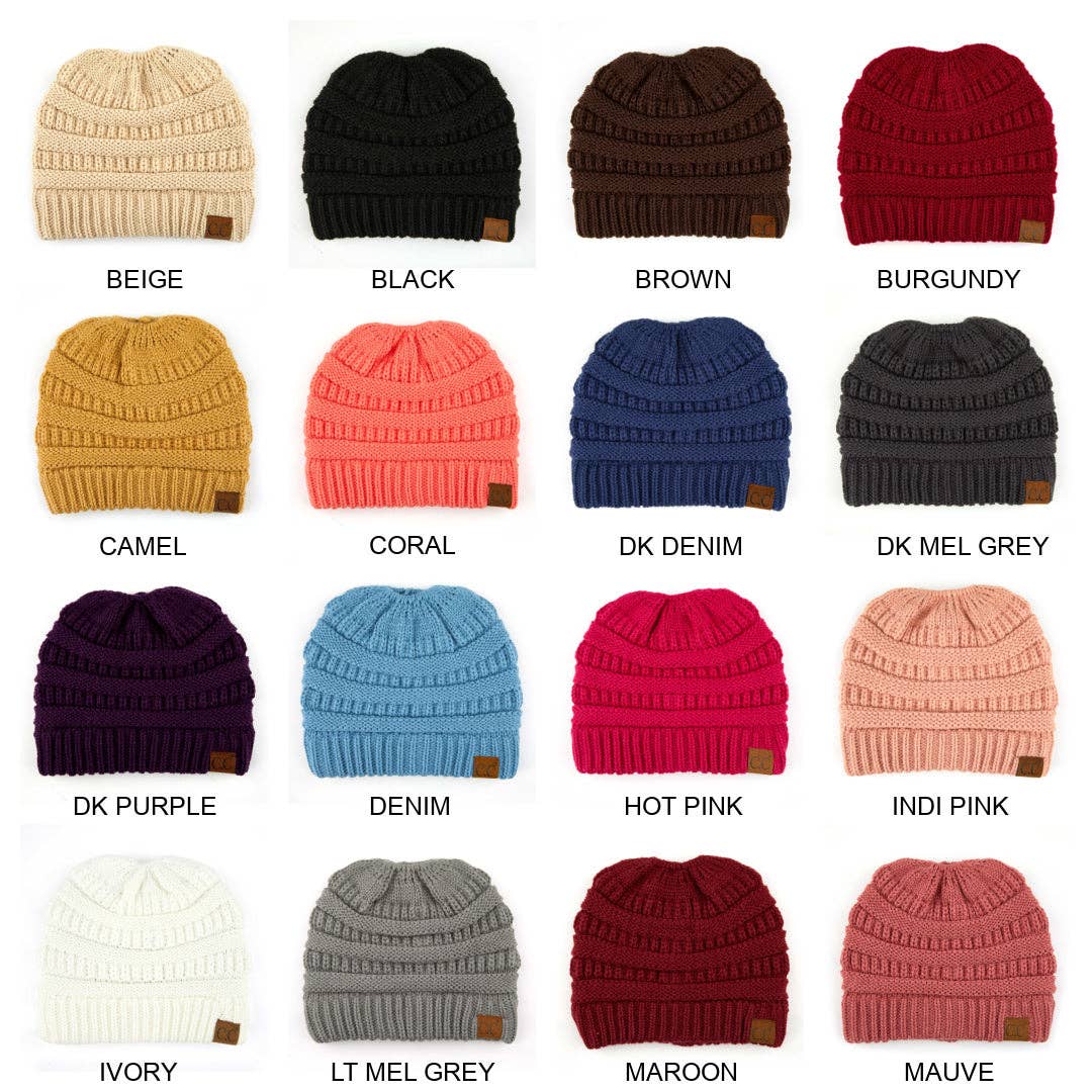 Truly Contagious - Wholesale Beanie - Women's - CC Beanie Pony Opening ( MB-20A )1