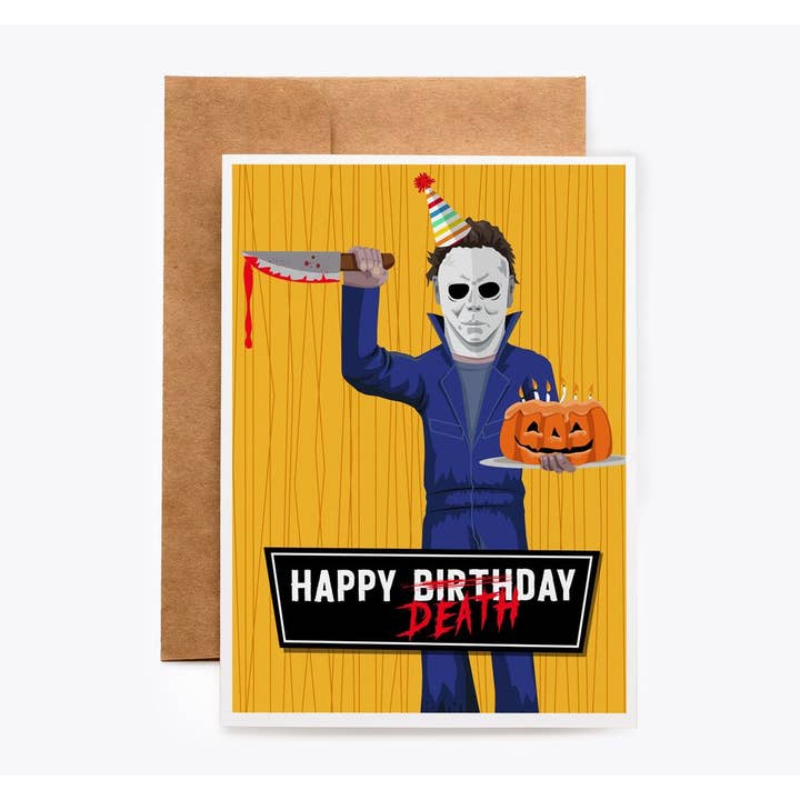 Michael Birthday Card for wholesale by Spooky Cat Press