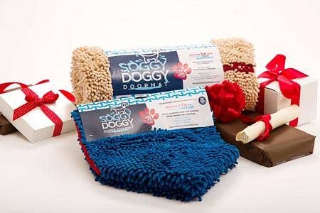Soggy Doggy Doormat - Vente Serviette – chien - Soggy Doggy Super Shammy : Bleu1