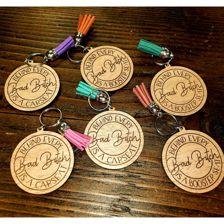 Porte-clés en bois pour la vente par The Poppell Mart