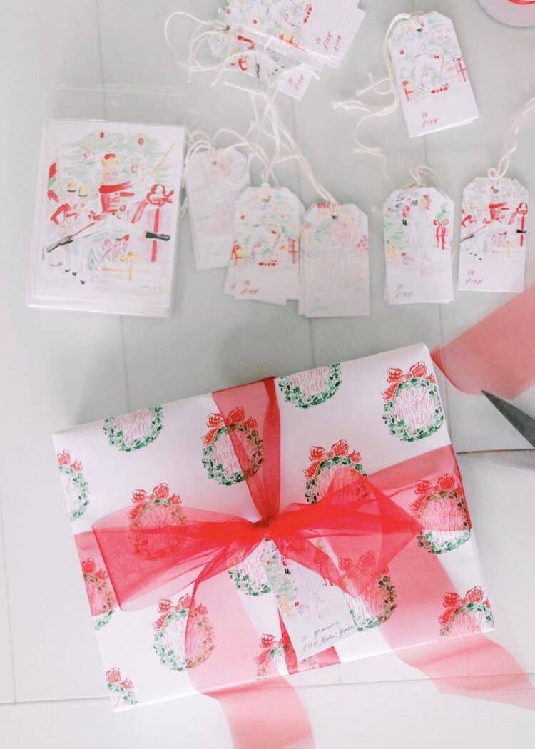 Simply Jessica Marie – Großhandel Geschenkpapier in Bögen – VORBESTELLUNG Merry Christmas Y'all Geschenkpapier, 3 Blatt3