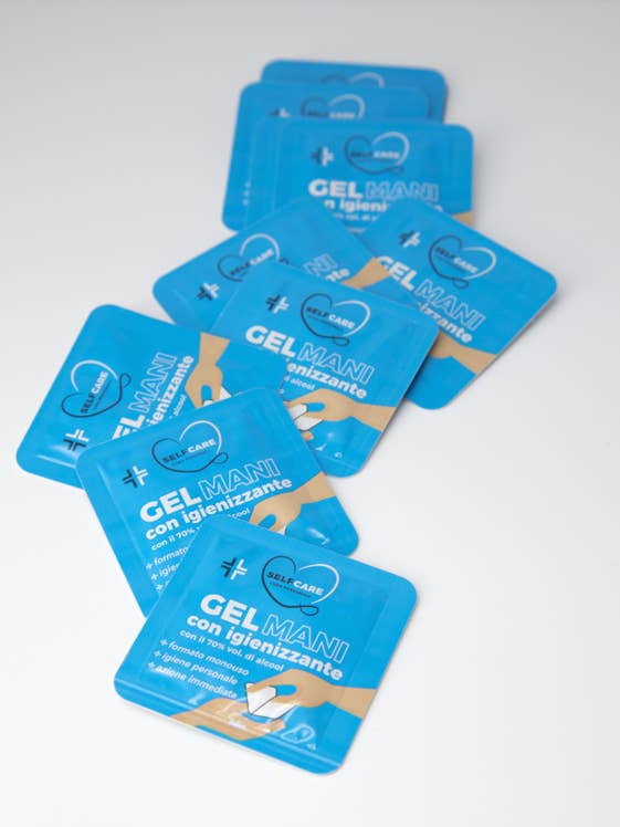 Disposable Sanitizing Gel | 20 pcs. for wholesale by SELFCARE CURA PERSONALE