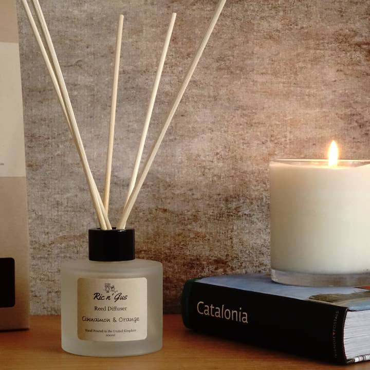 Cinnamon & Orange Reed Diffuser for wholesale by Ric n'Gus Candles