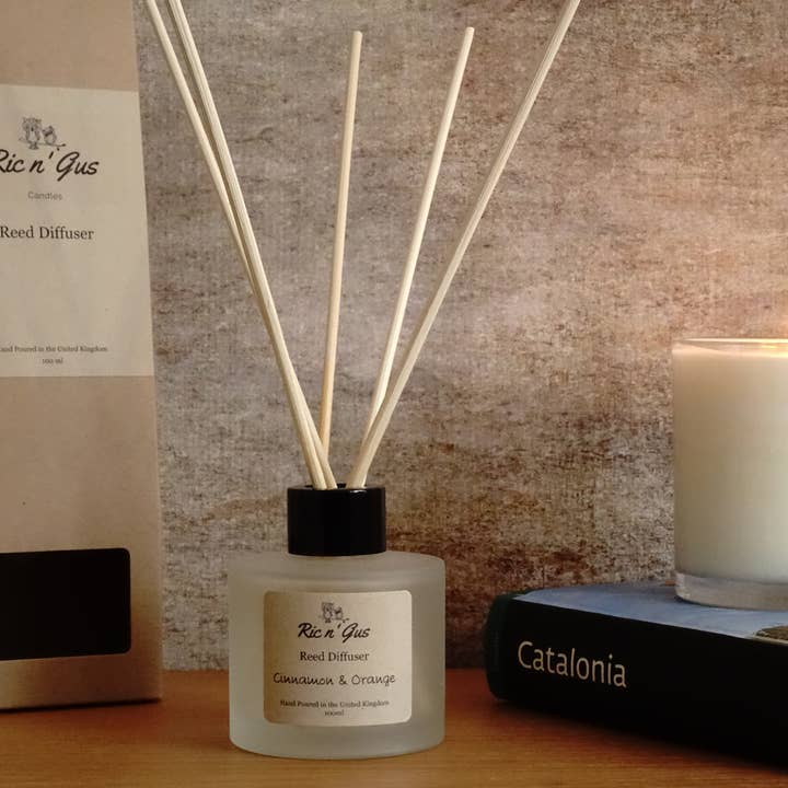 Cinnamon & Orange Reed Diffuser for wholesale by Ric n'Gus Candles